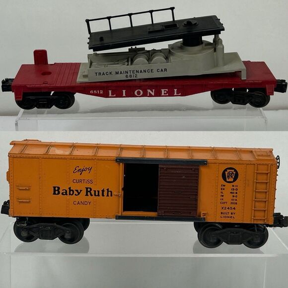 lionel Other - Lionel Postwar Train 6812 X2454 Baby Ruth Box Car Track Maintenance Incomplete